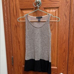 INC International Concepts Black and Gray Tank Top, size XS